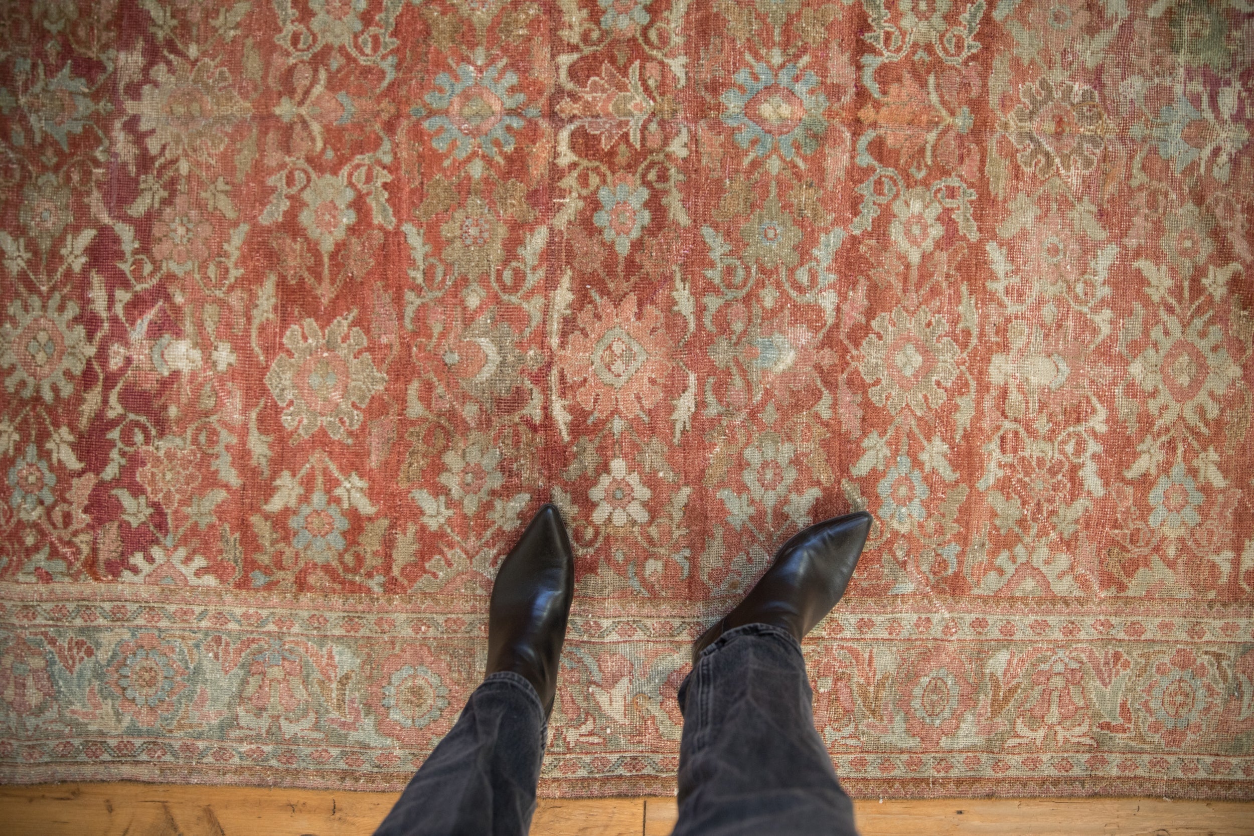 5.5x10 Vintage Distressed Mahal Carpet by Old New House® - product image 2 for Resin Society