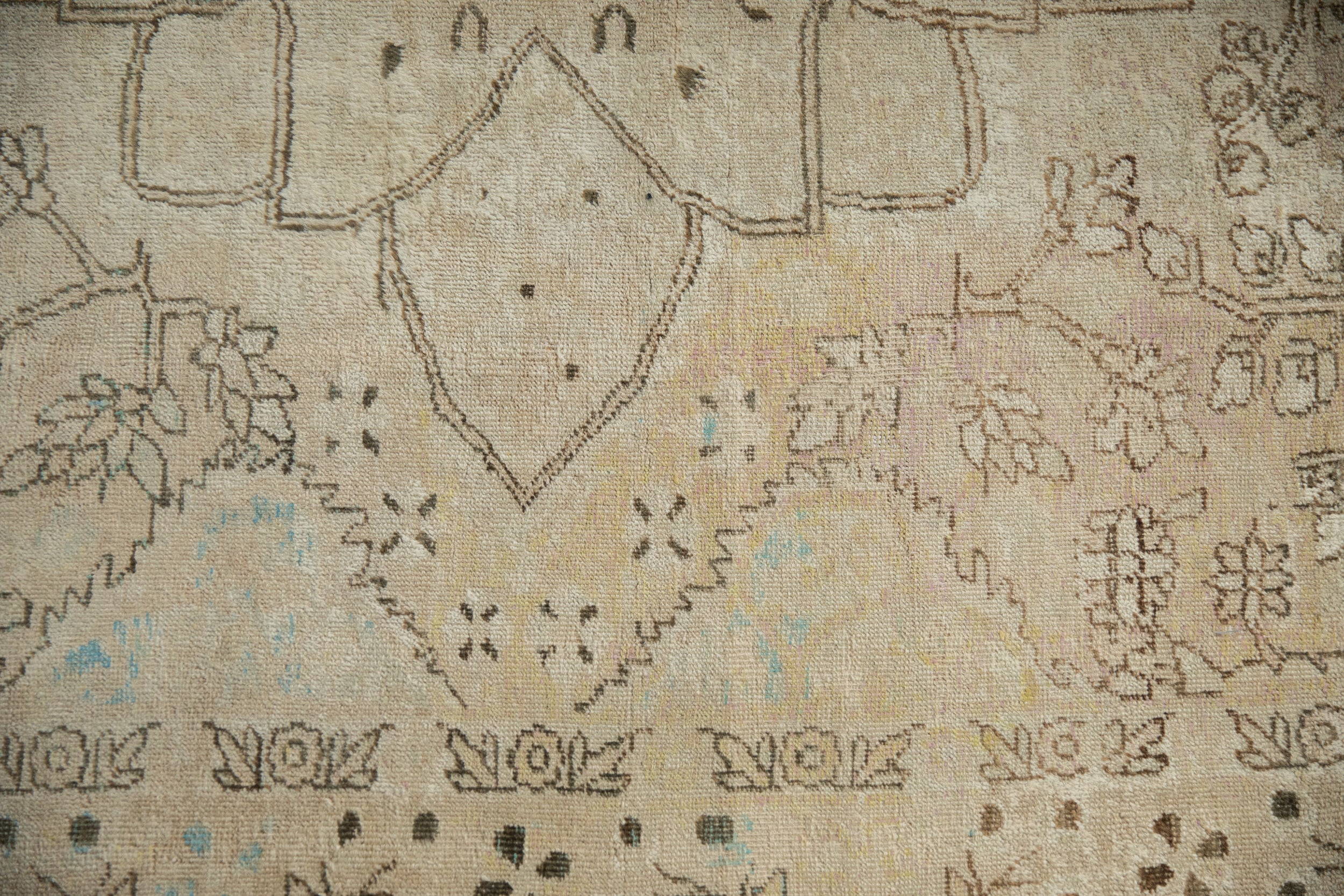8x11 Antique Distressed Kerman Carpet by Old New House® - product image 3 for Resin Society