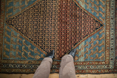 4x5.5 Antique Distressed Hamadan Rug by Old New House® - product image 2 for Resin Society