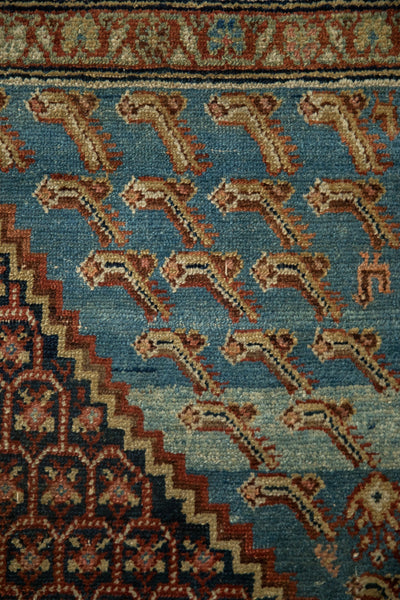 4x5.5 Antique Distressed Hamadan Rug by Old New House® - product image 3 for Resin Society