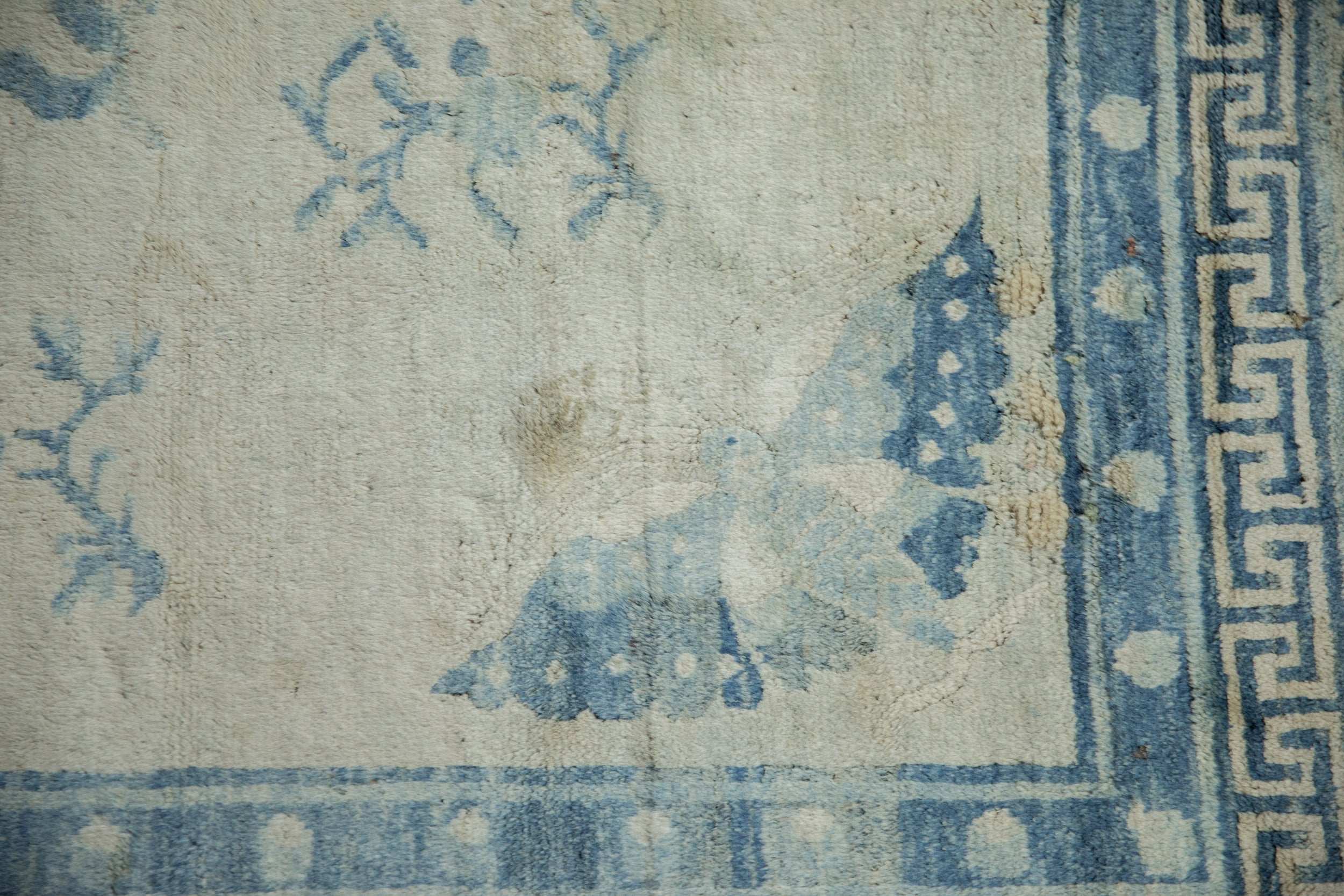 6x6 Antique Distressed Peking Square Carpet by Old New House® - product image 3 for Resin Society