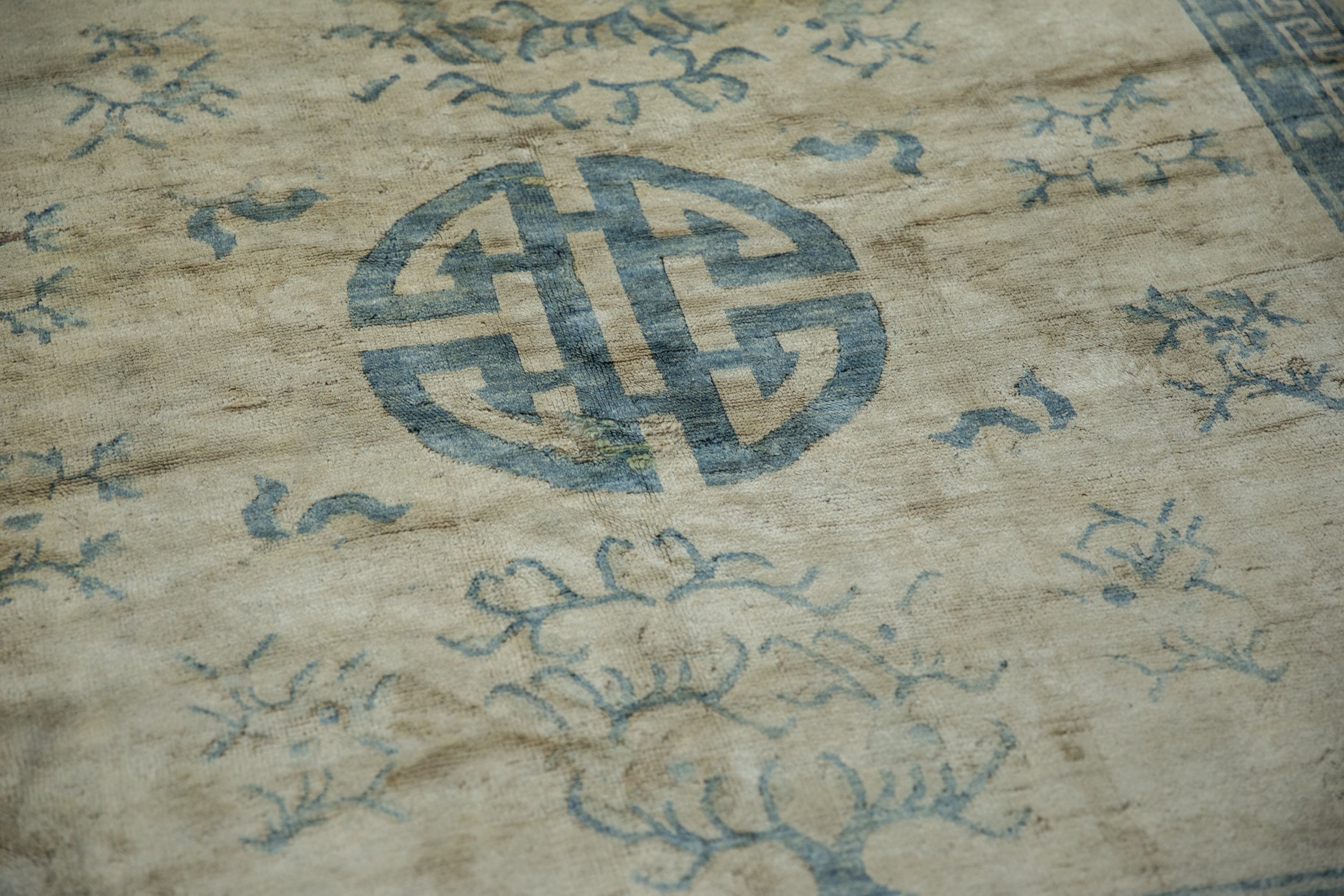 6x6 Antique Distressed Peking Square Carpet by Old New House® - product image 8 for Resin Society