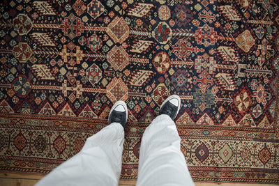 5.5x7.5 Antique Fine Qashqai Carpet by Old New House® - product image 2 for Resin Society