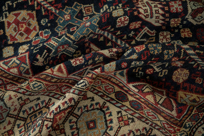 5.5x7.5 Antique Fine Qashqai Carpet by Old New House® - product image 8 for Resin Society
