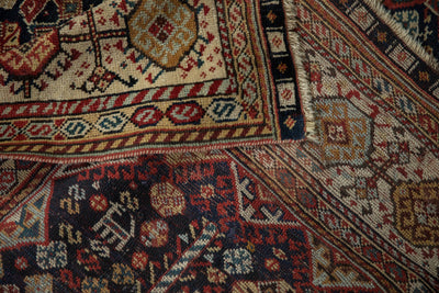 5.5x7.5 Antique Fine Qashqai Carpet by Old New House® - product image 9 for Resin Society