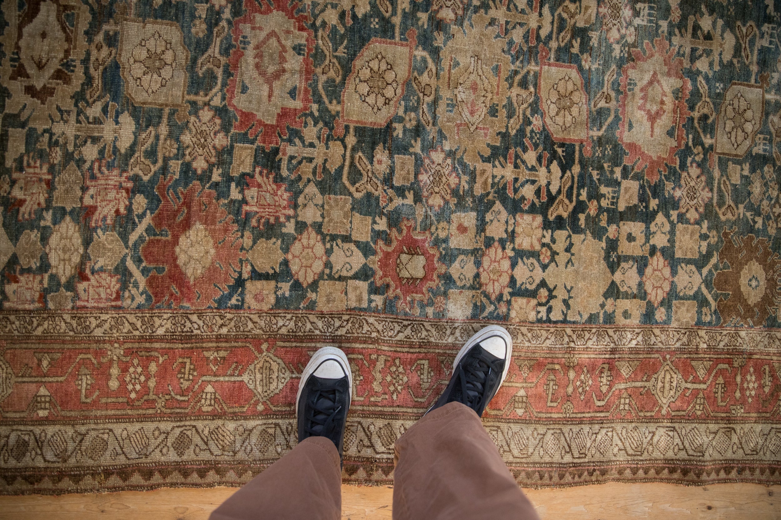 5.5x11 Antique Fine Distressed Bijar Rug Runner by Old New House® - product image 2 for Resin Society