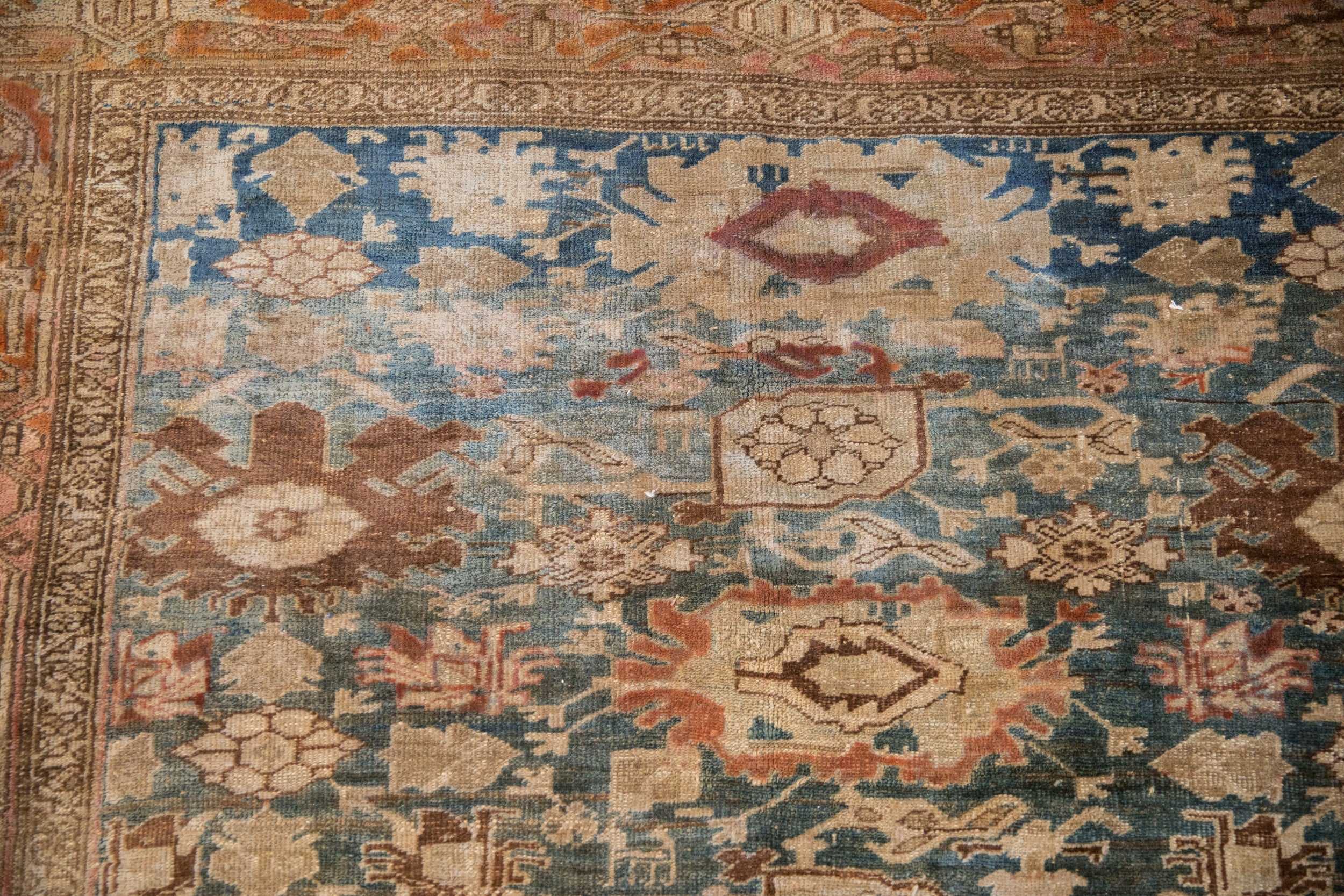 5.5x11 Antique Fine Distressed Bijar Rug Runner by Old New House® - product image 15 for Resin Society