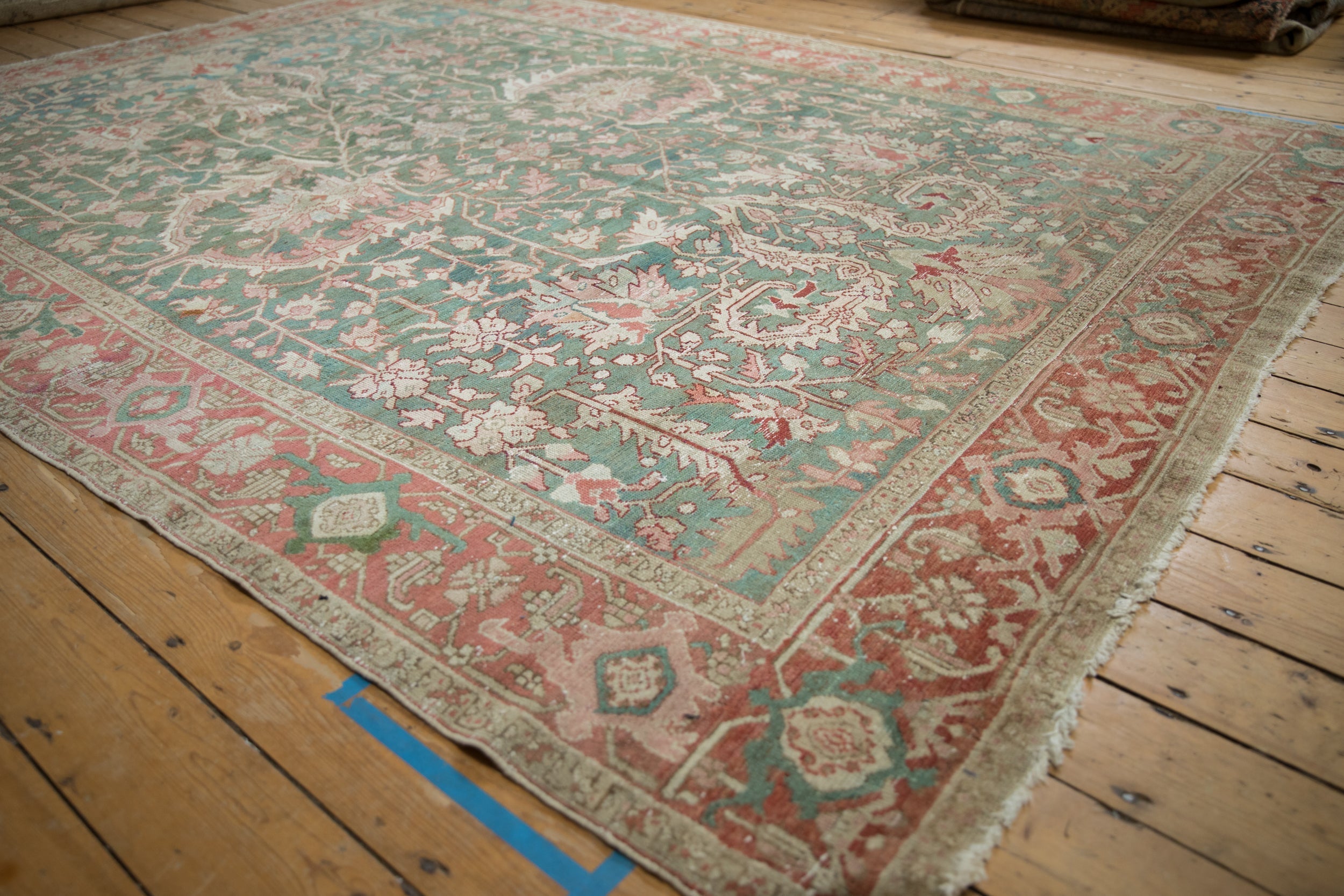 8x10.5 Vintage Distressed Karaja Carpet by Old New House® - product image 4 for Resin Society