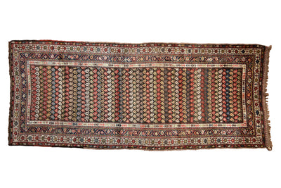 3.5x8.5 Vintage Kurdish Hamadan Rug Runner by Old New House® - main product image for Resin Society