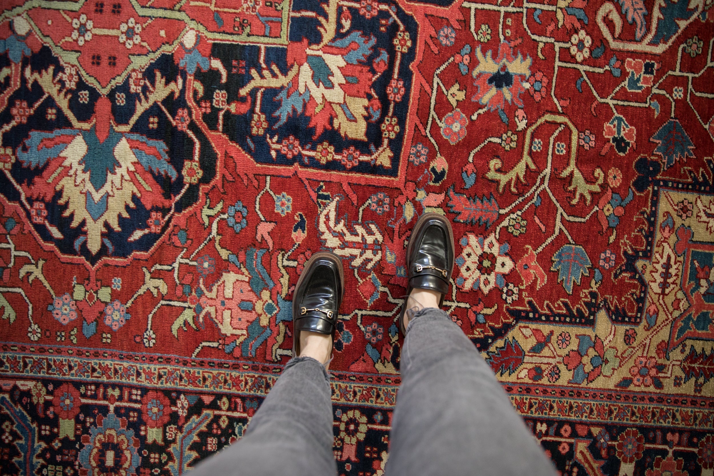 10x14 Vintage Heriz Carpet by Old New House® - product image 2 for Resin Society