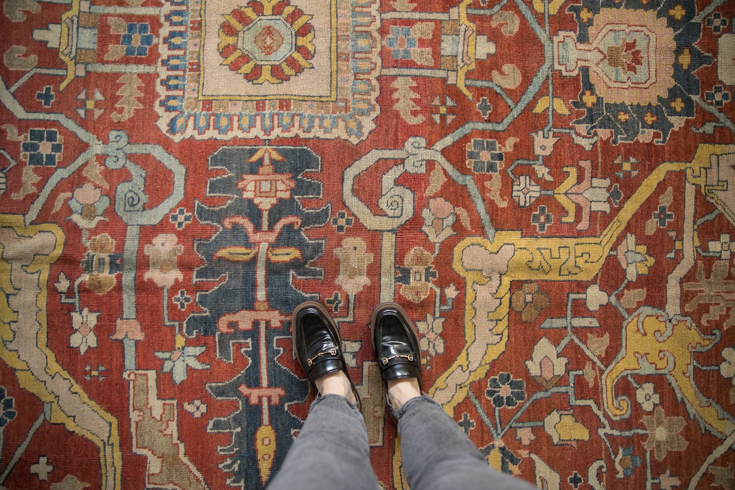 11.5x16.5 Antique Heriz Carpet by Old New House® - product image 2 for Resin Society