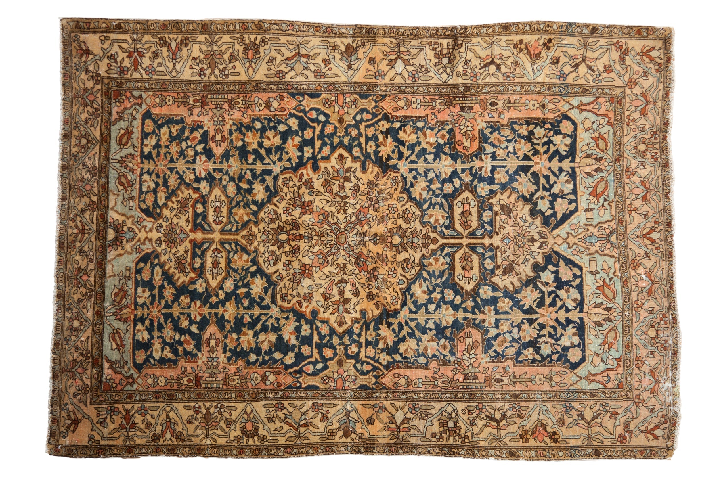 4.5x6 Antique Fine Tea Washed Malayer Rug by Old New House® - main product image for Resin Society