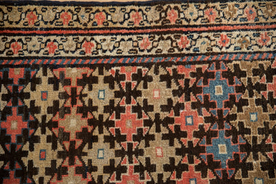 3x8.5 Antique Fragment Kurdish Malayer Rug Runner by Old New House® - product image 3 for Resin Society