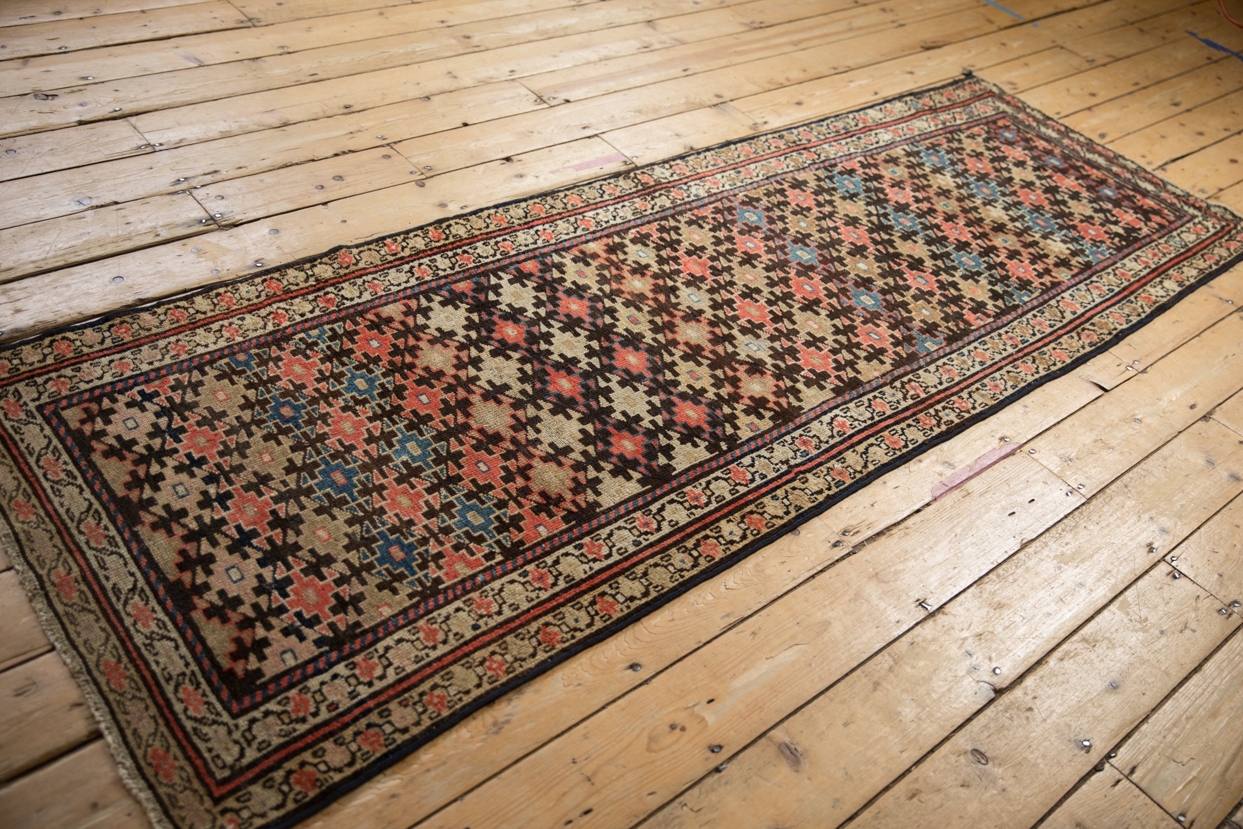 3x8.5 Antique Fragment Kurdish Malayer Rug Runner by Old New House® - product image 10 for Resin Society
