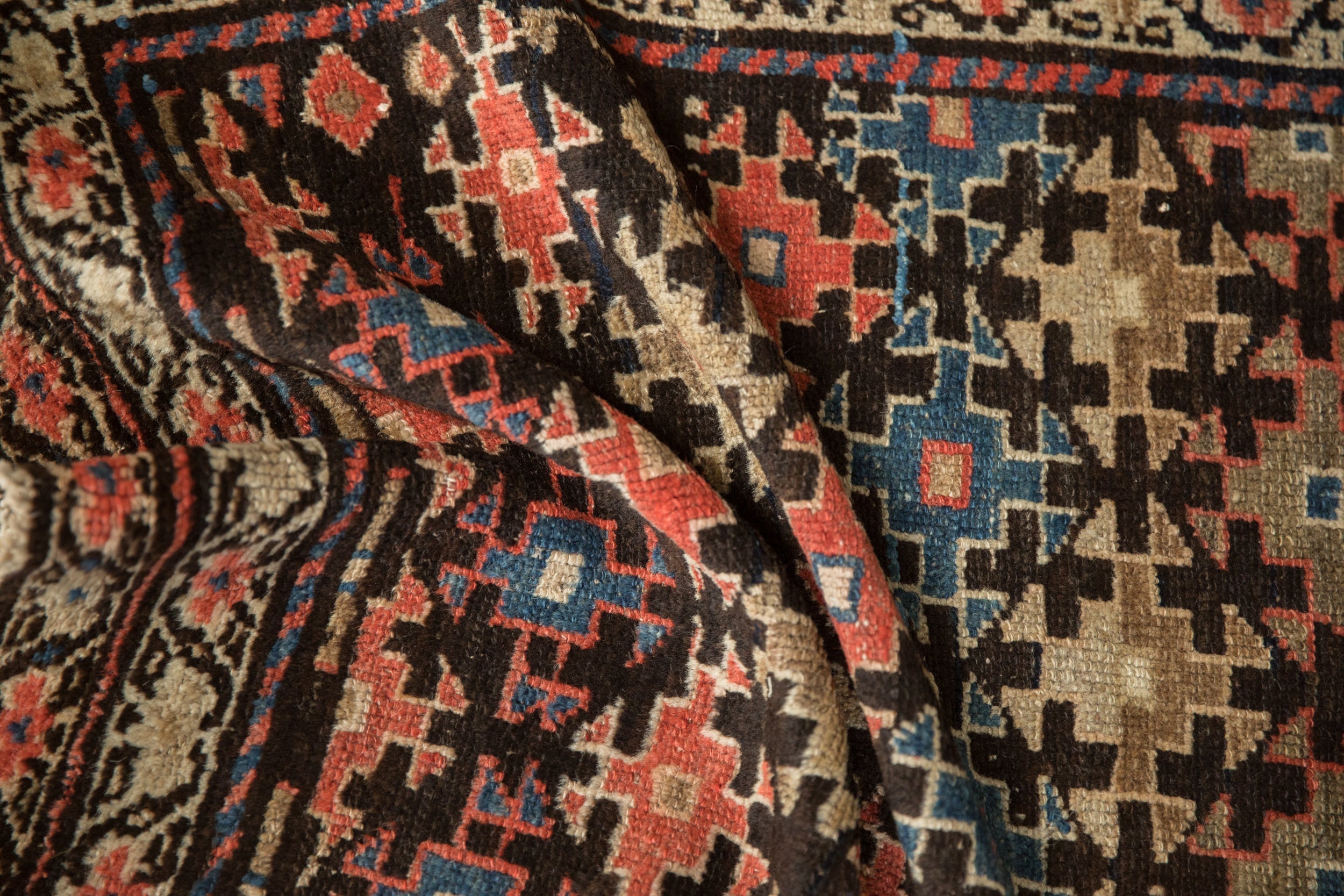 3x8.5 Antique Fragment Kurdish Malayer Rug Runner by Old New House® - product image 11 for Resin Society