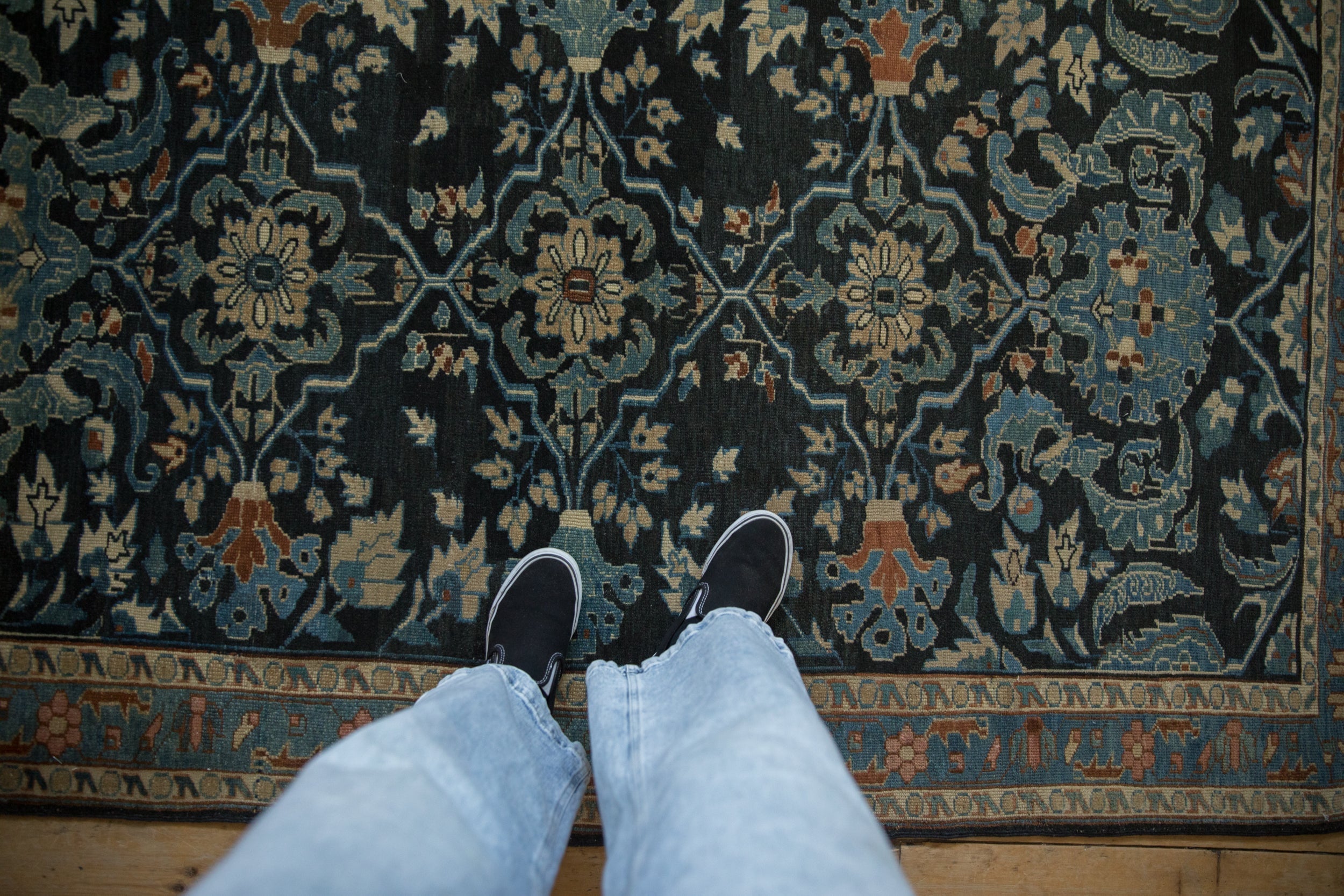 4x7 Vintage Fine Distressed Lilihan Rug by Old New House® - product image 2 for Resin Society