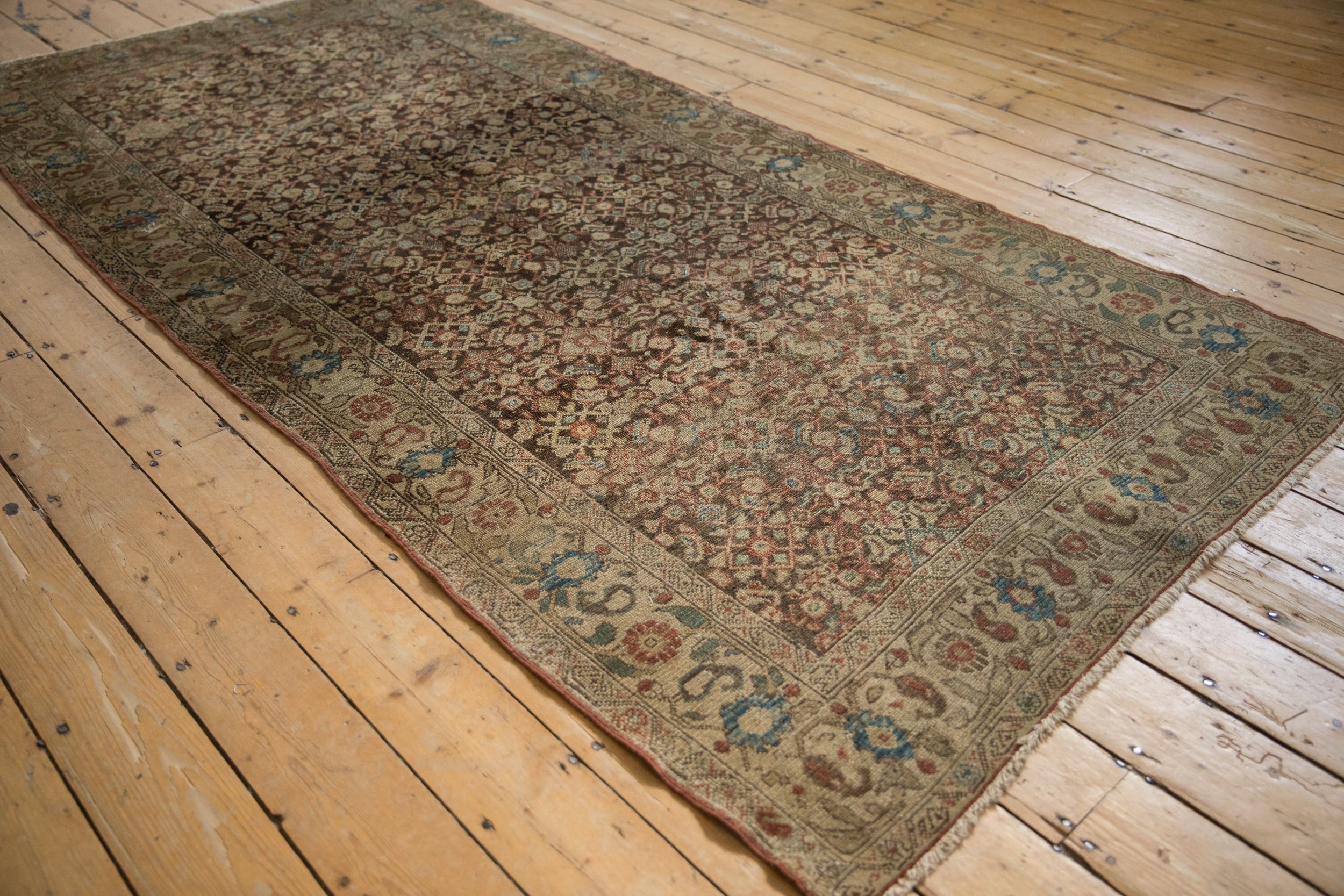 4.5x10 Antique Tea Washed Malayer Rug Runner by Old New House® - product image 4 for Resin Society