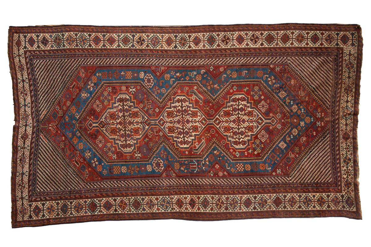 5.5x10 Antique Qashqai Carpet by Old New House® - main product image for Resin Society