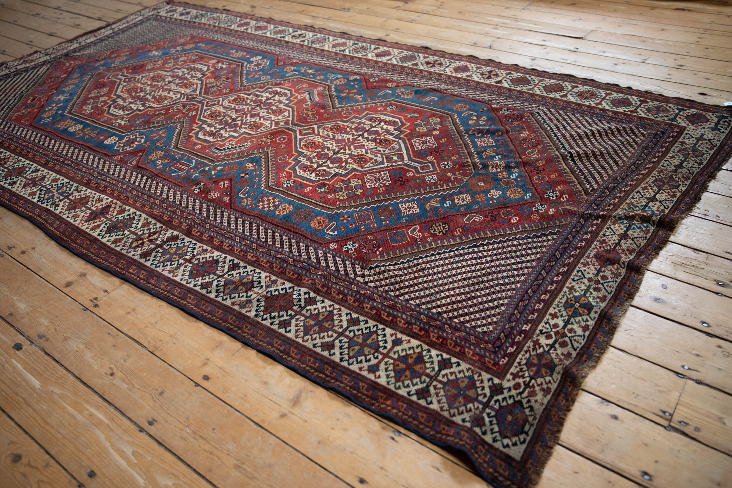 5.5x10 Antique Qashqai Carpet by Old New House® - product image 4 for Resin Society