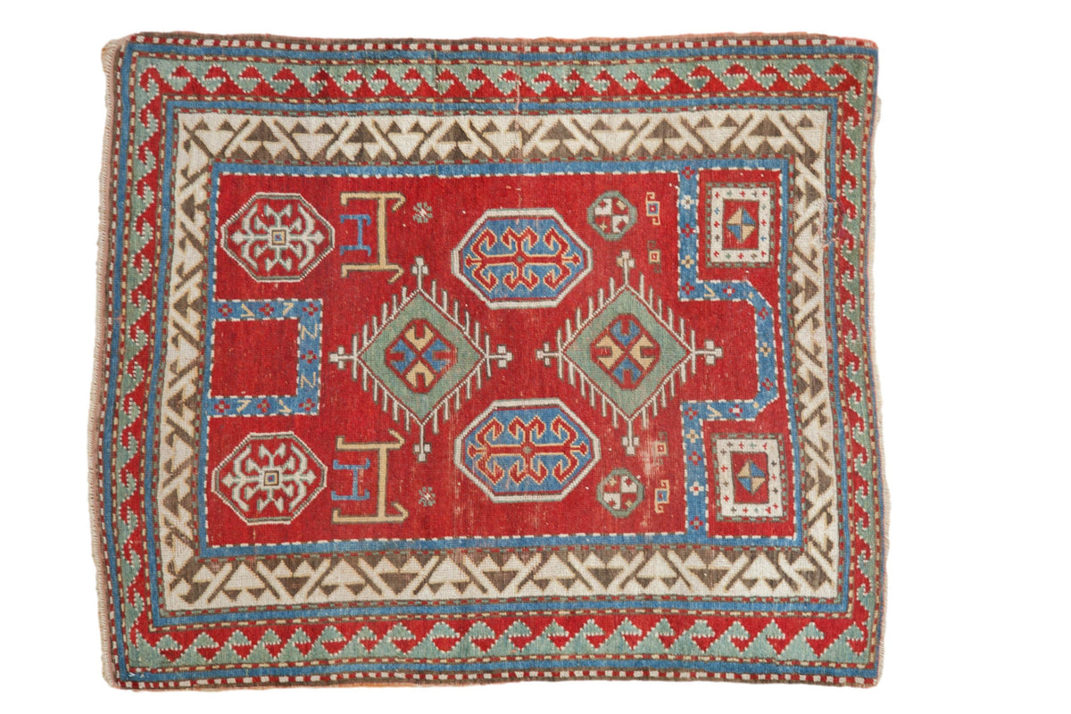3.5x4.5 Antique Kazak Square Rug by Old New House® - main product image for Resin Society