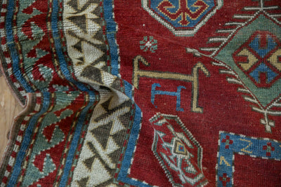 3.5x4.5 Antique Kazak Square Rug by Old New House® - product image 9 for Resin Society