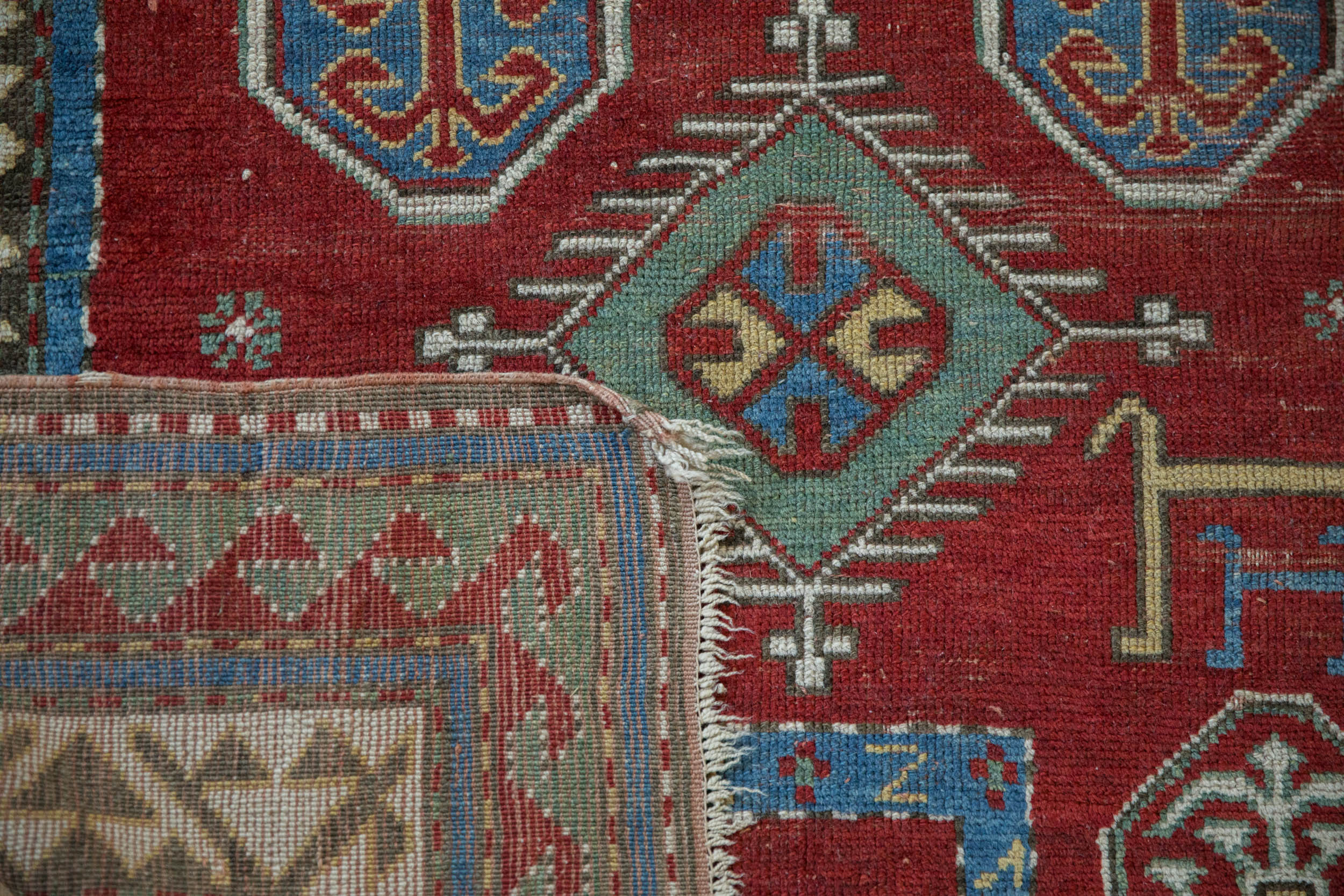 3.5x4.5 Antique Kazak Square Rug by Old New House® - product image 10 for Resin Society