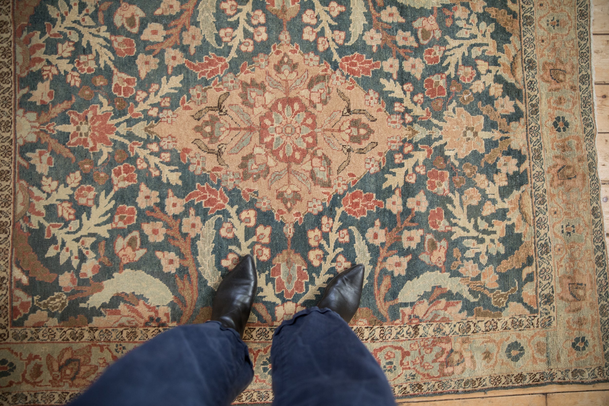 4.5x6 Vintage Distressed Tabriz Rug by Old New House® - product image 2 for Resin Society