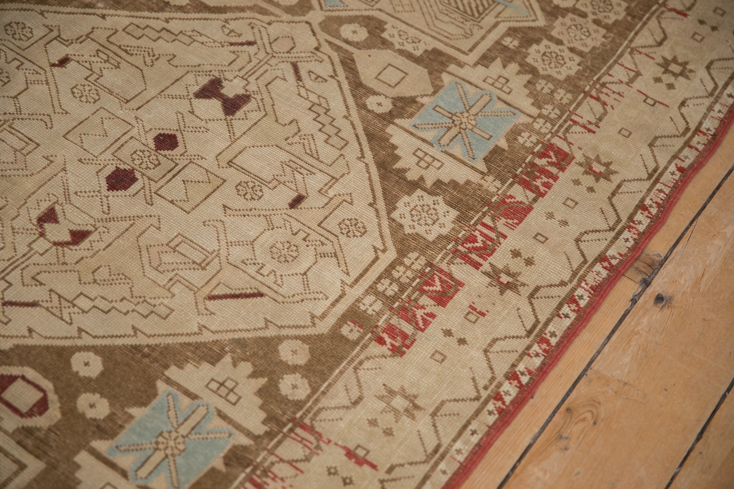 4x9.5 Antique Distressed Caucasian Rug Runner by Old New House® - product image 7 for Resin Society