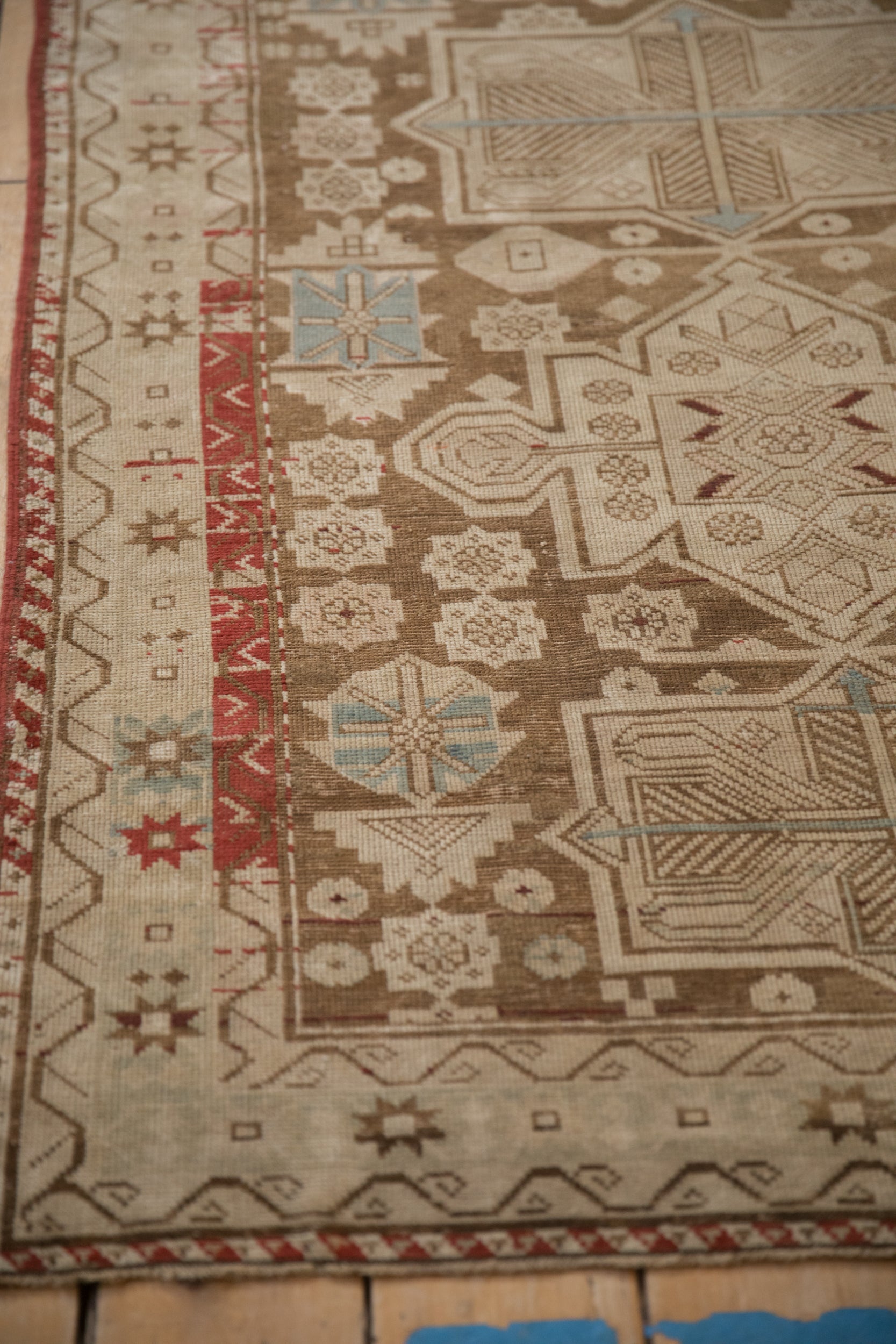 4x9.5 Antique Distressed Caucasian Rug Runner by Old New House® - product image 9 for Resin Society