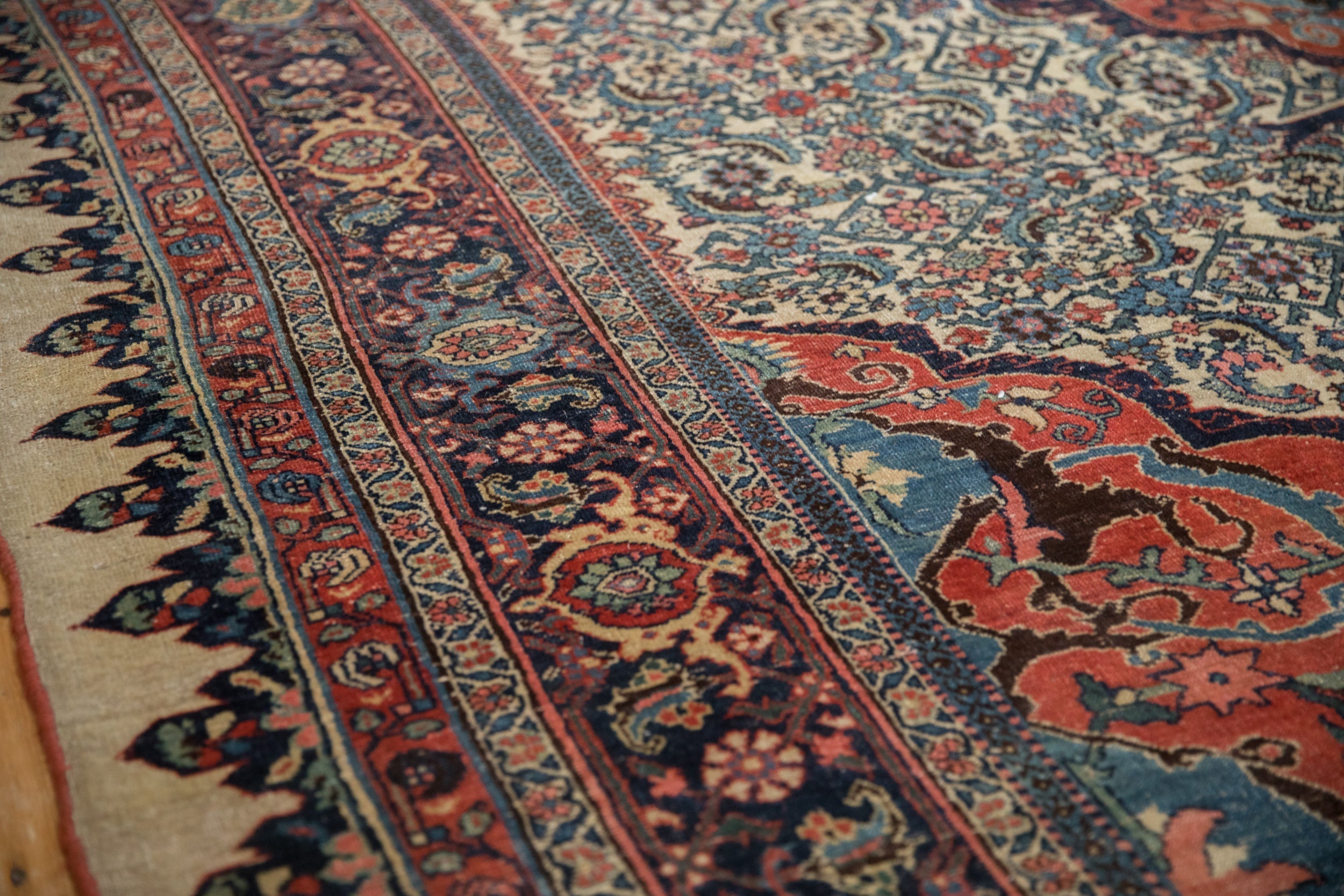 RESERVED 9.5x15 Antique Halvaie Bijar Carpet