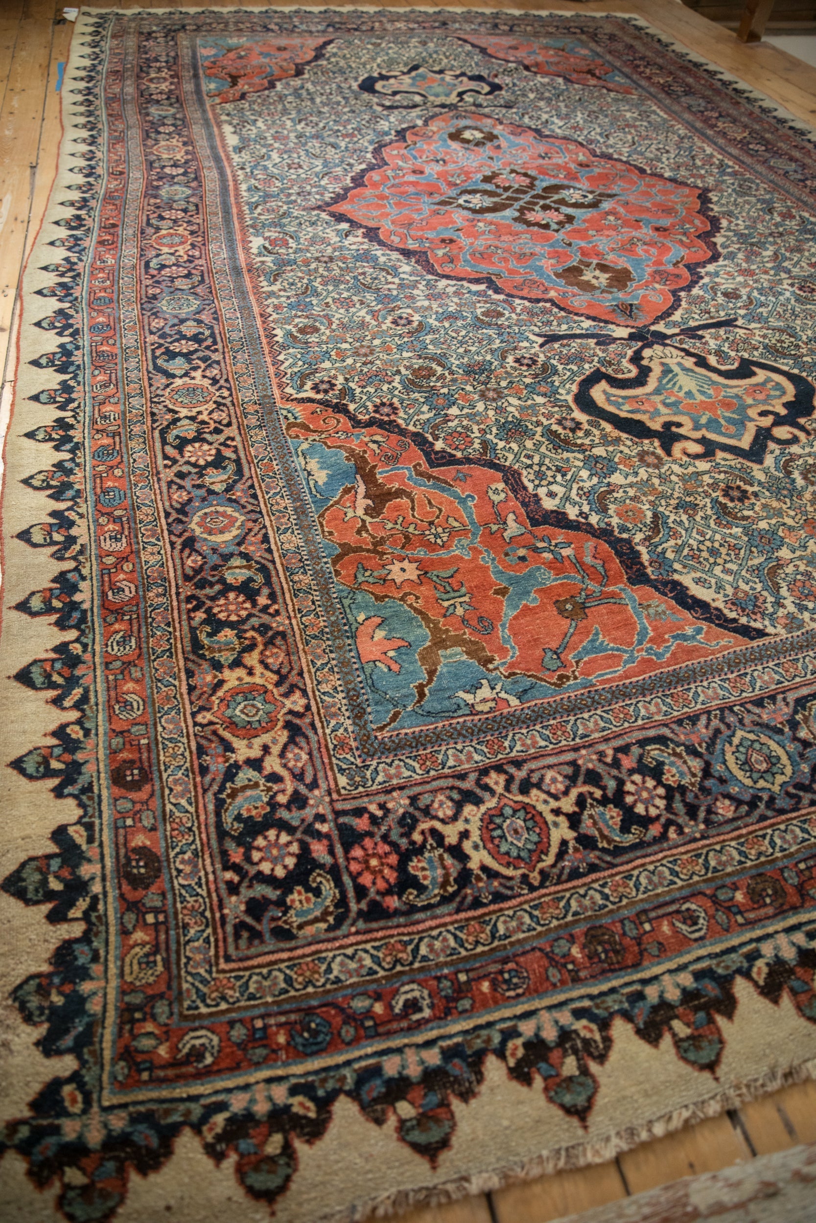 RESERVED 9.5x15 Antique Halvaie Bijar Carpet