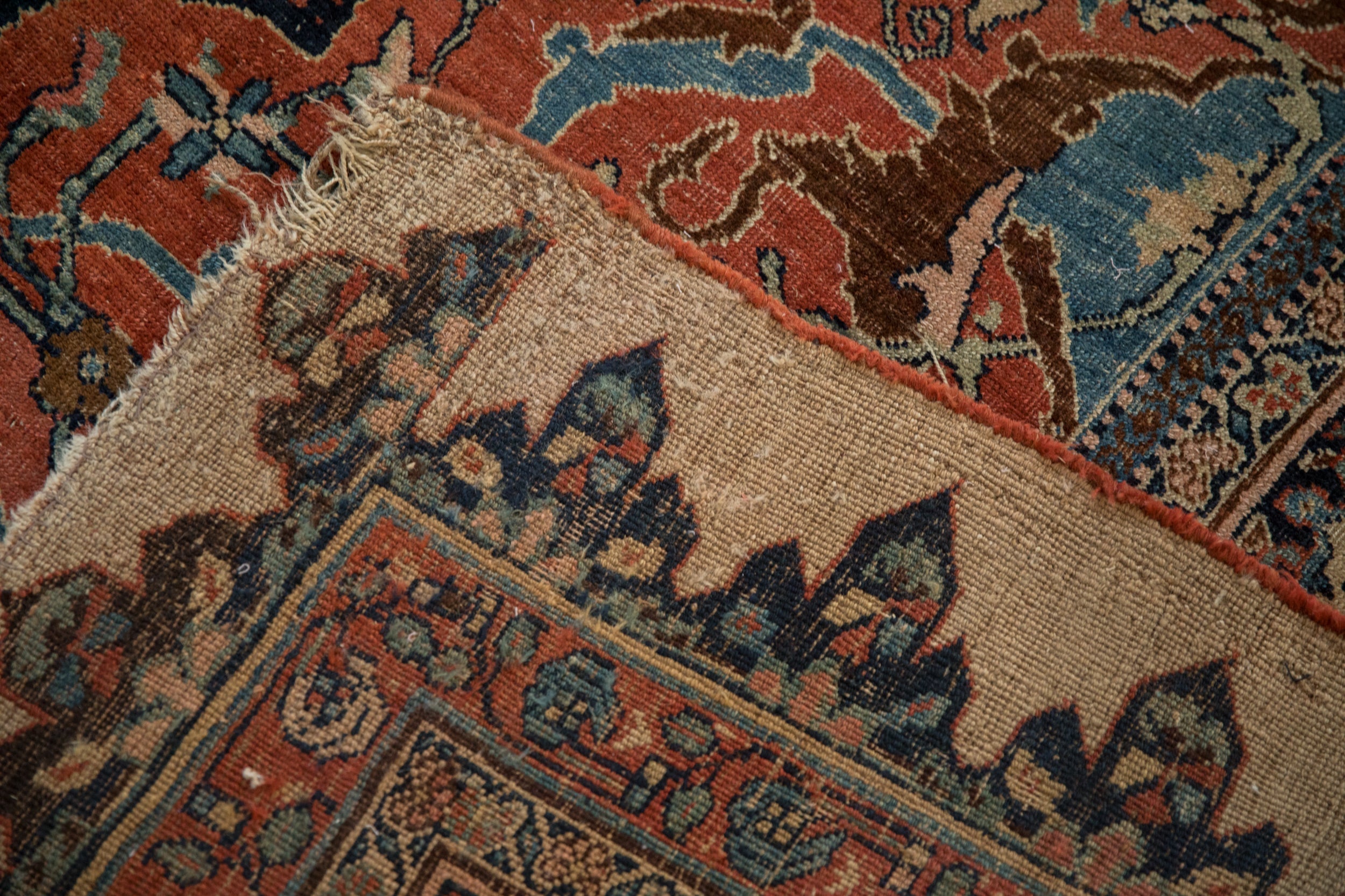 RESERVED 9.5x15 Antique Halvaie Bijar Carpet