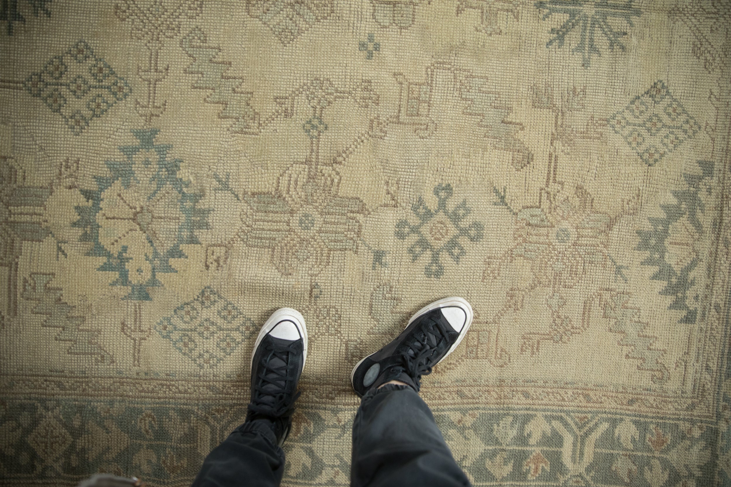 7.5x9.5 Vintage Distressed Oushak Carpet by Old New House® - product image 2 for Resin Society