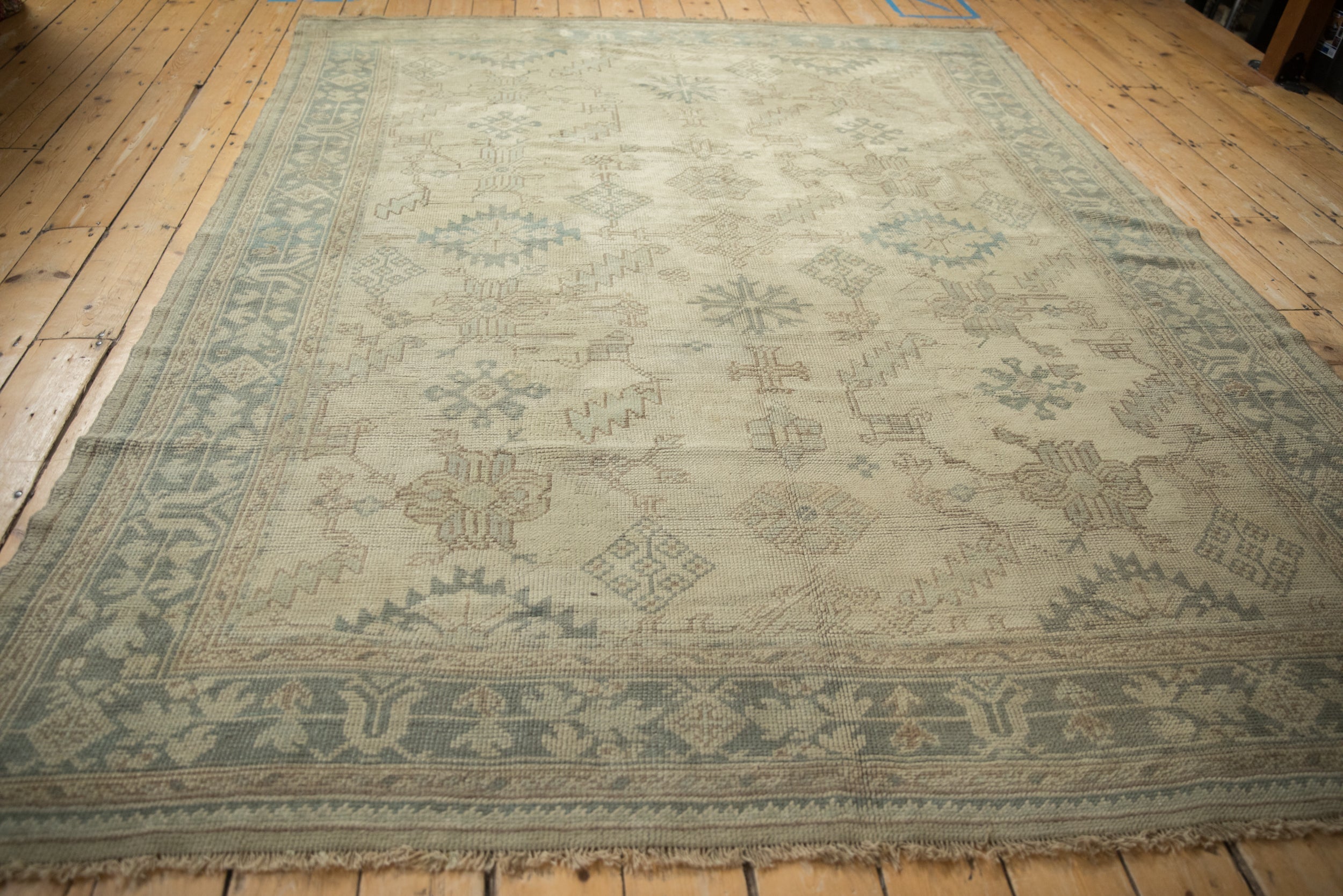 7.5x9.5 Vintage Distressed Oushak Carpet by Old New House® - product image 8 for Resin Society