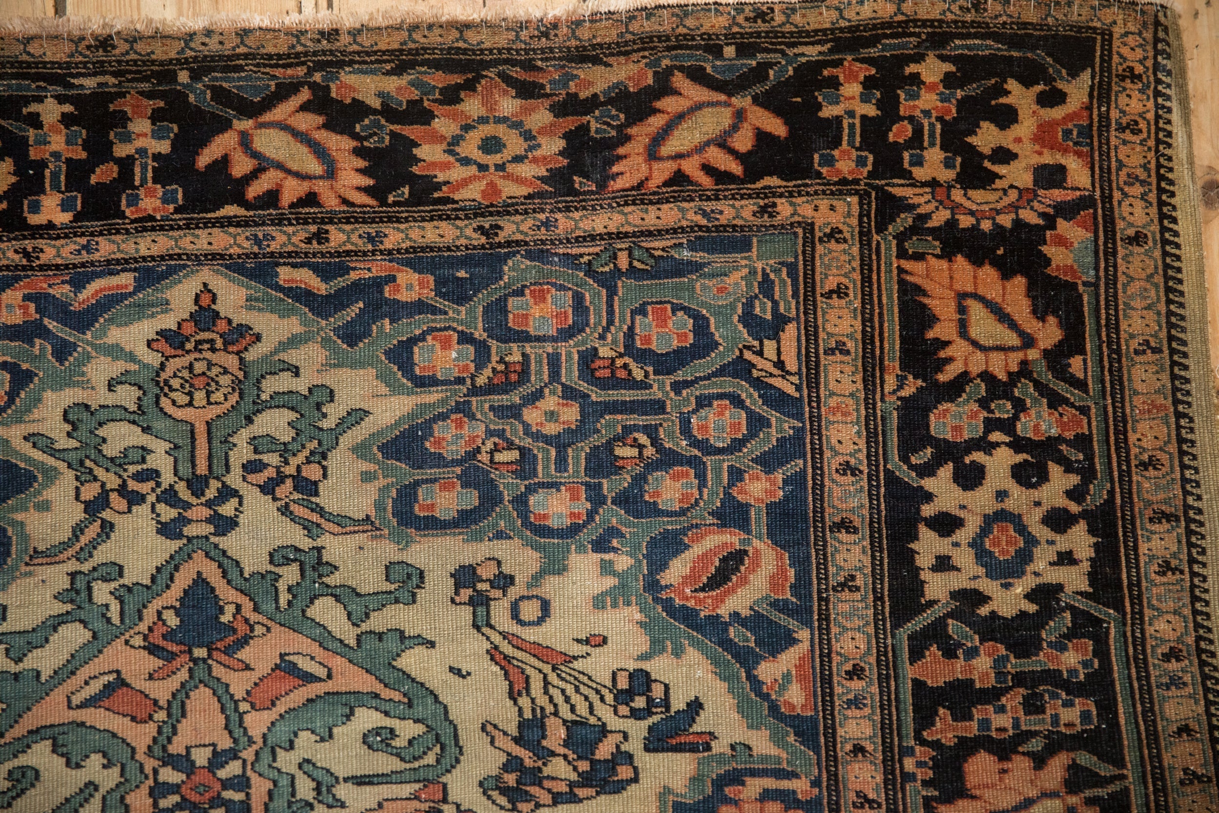 3.5x4.5 Antique Farahan Sarouk Square Rug by Old New House® - product image 3 for Resin Society
