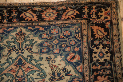3.5x4.5 Antique Farahan Sarouk Square Rug by Old New House® - product image 3 for Resin Society