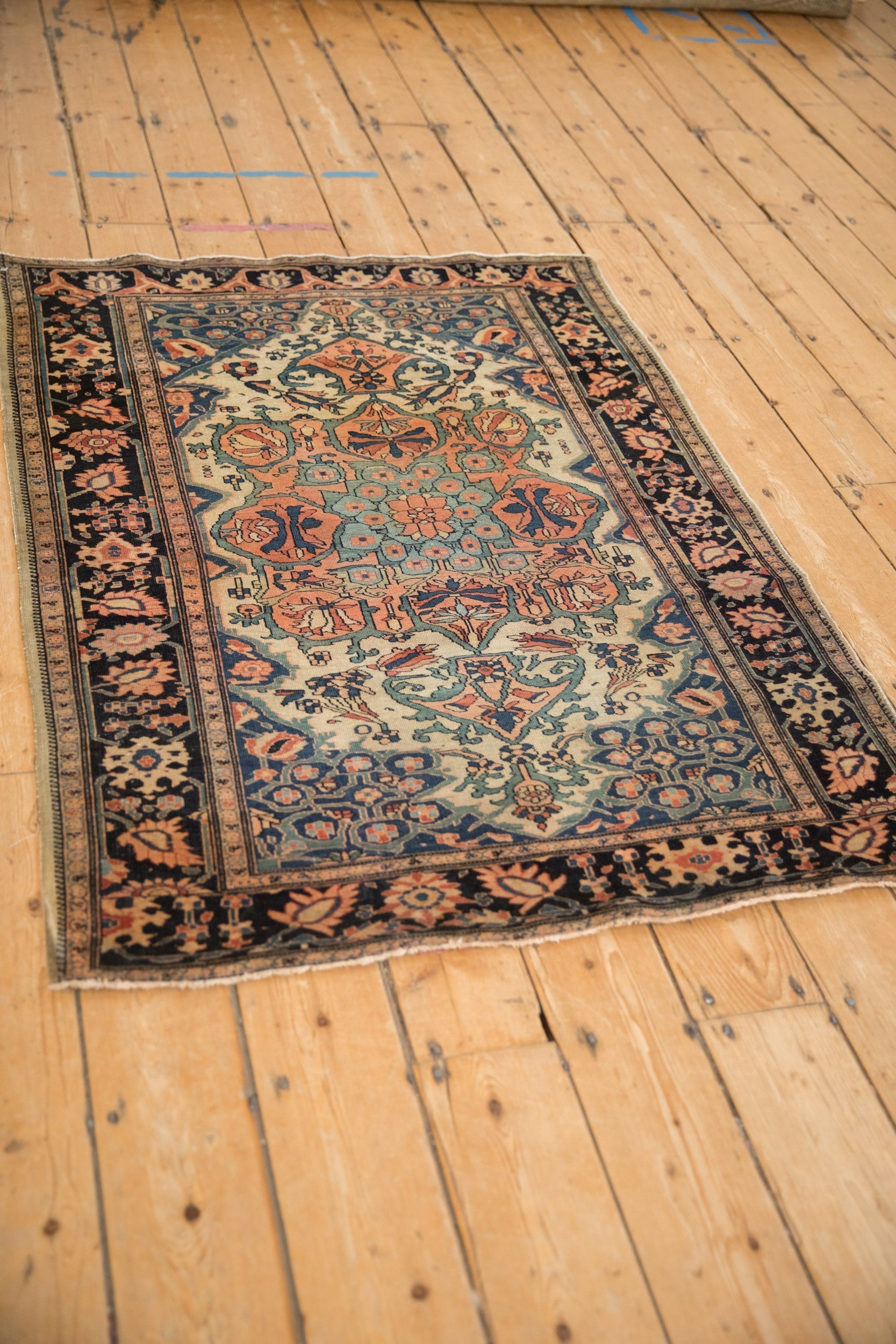 3.5x4.5 Antique Farahan Sarouk Square Rug by Old New House® - product image 4 for Resin Society