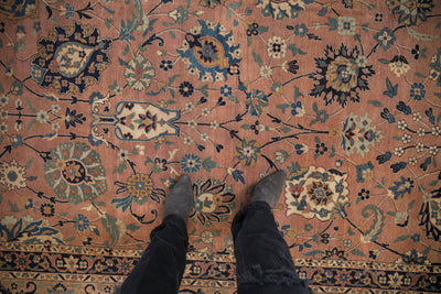 9x11.5 Antique Tea Washed Kerman Carpet by Old New House® - product image 2 for Resin Society
