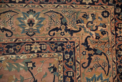 9x11.5 Antique Tea Washed Kerman Carpet by Old New House® - product image 3 for Resin Society