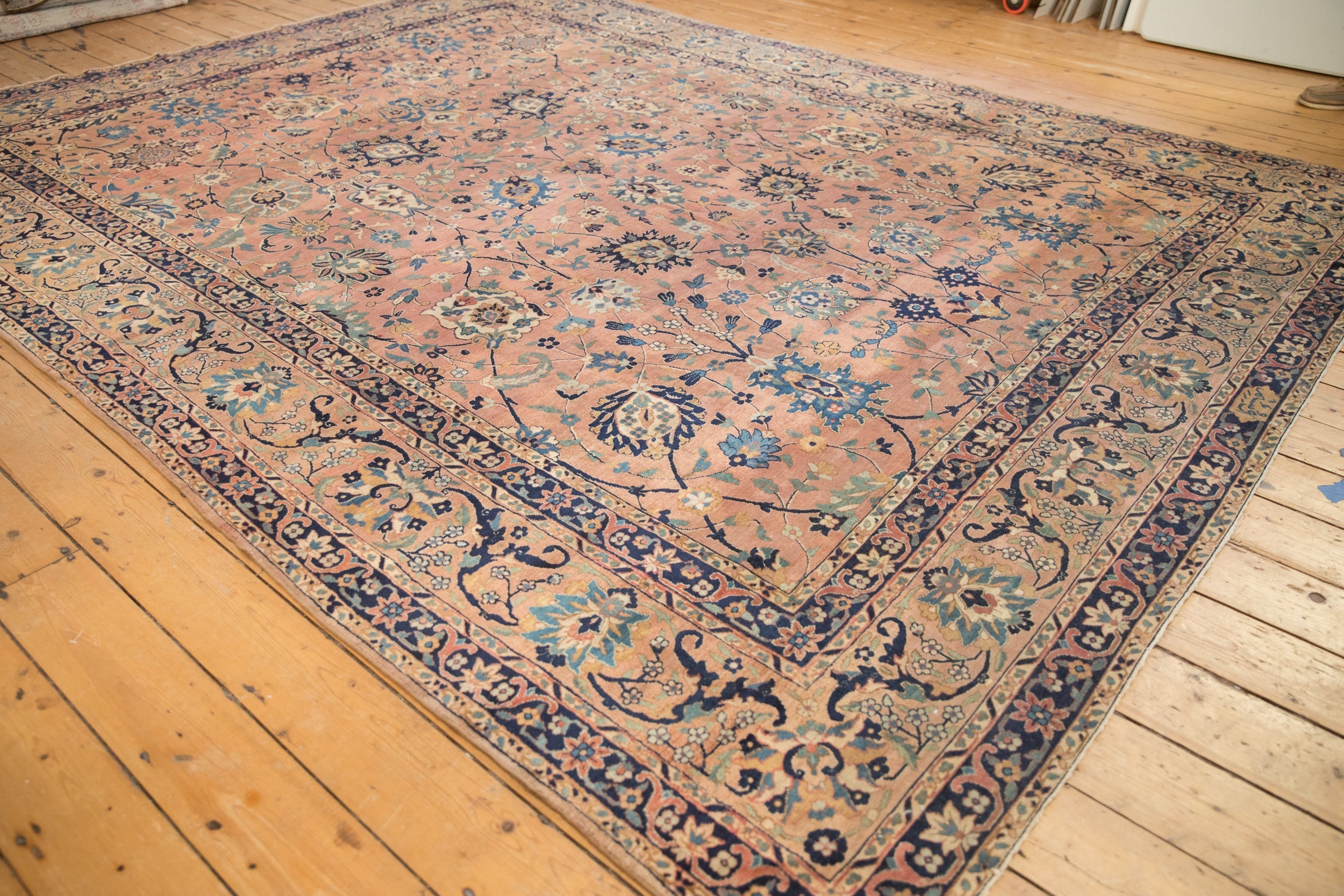 9x11.5 Antique Tea Washed Kerman Carpet by Old New House® - product image 4 for Resin Society