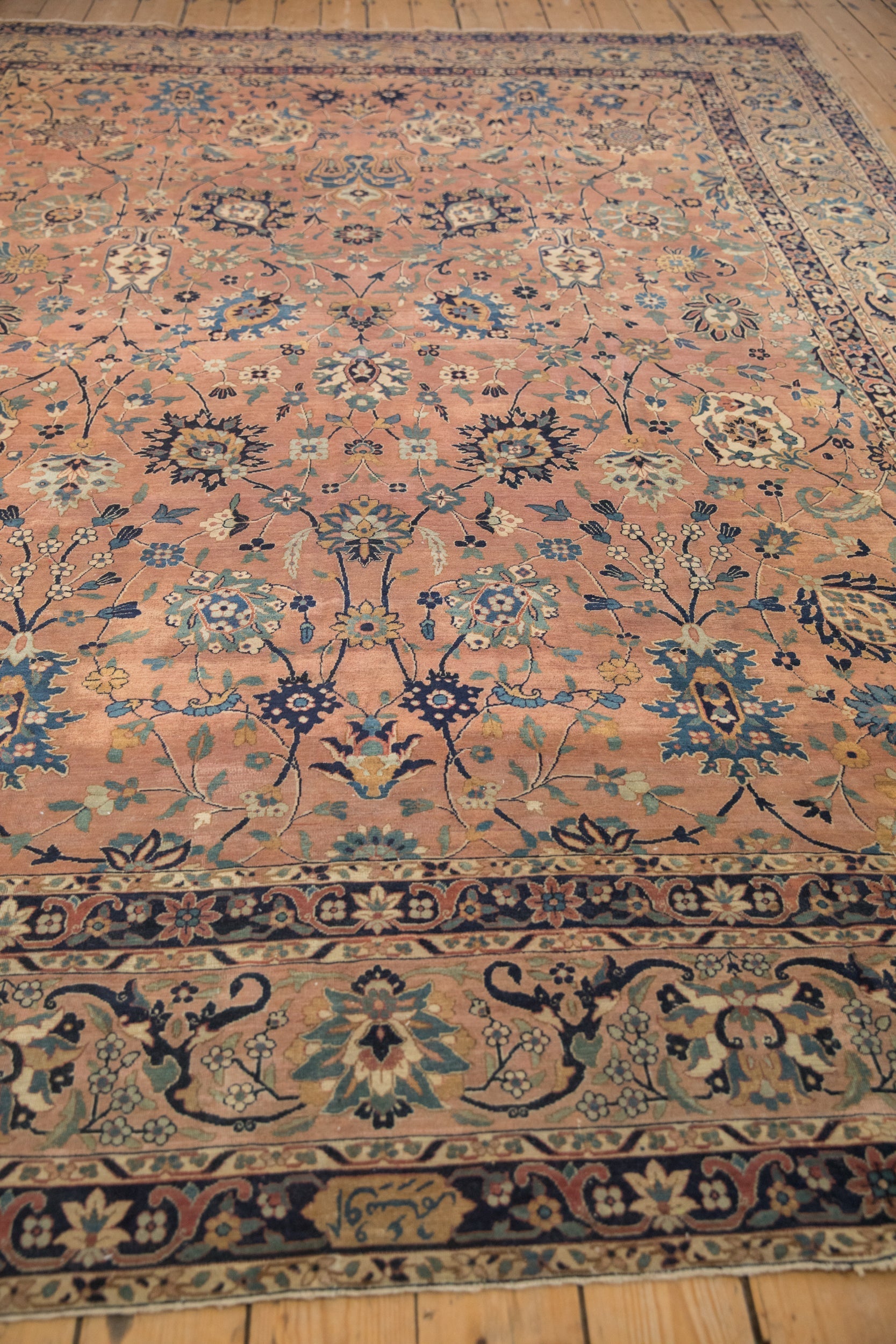 9x11.5 Antique Tea Washed Kerman Carpet by Old New House® - product image 6 for Resin Society