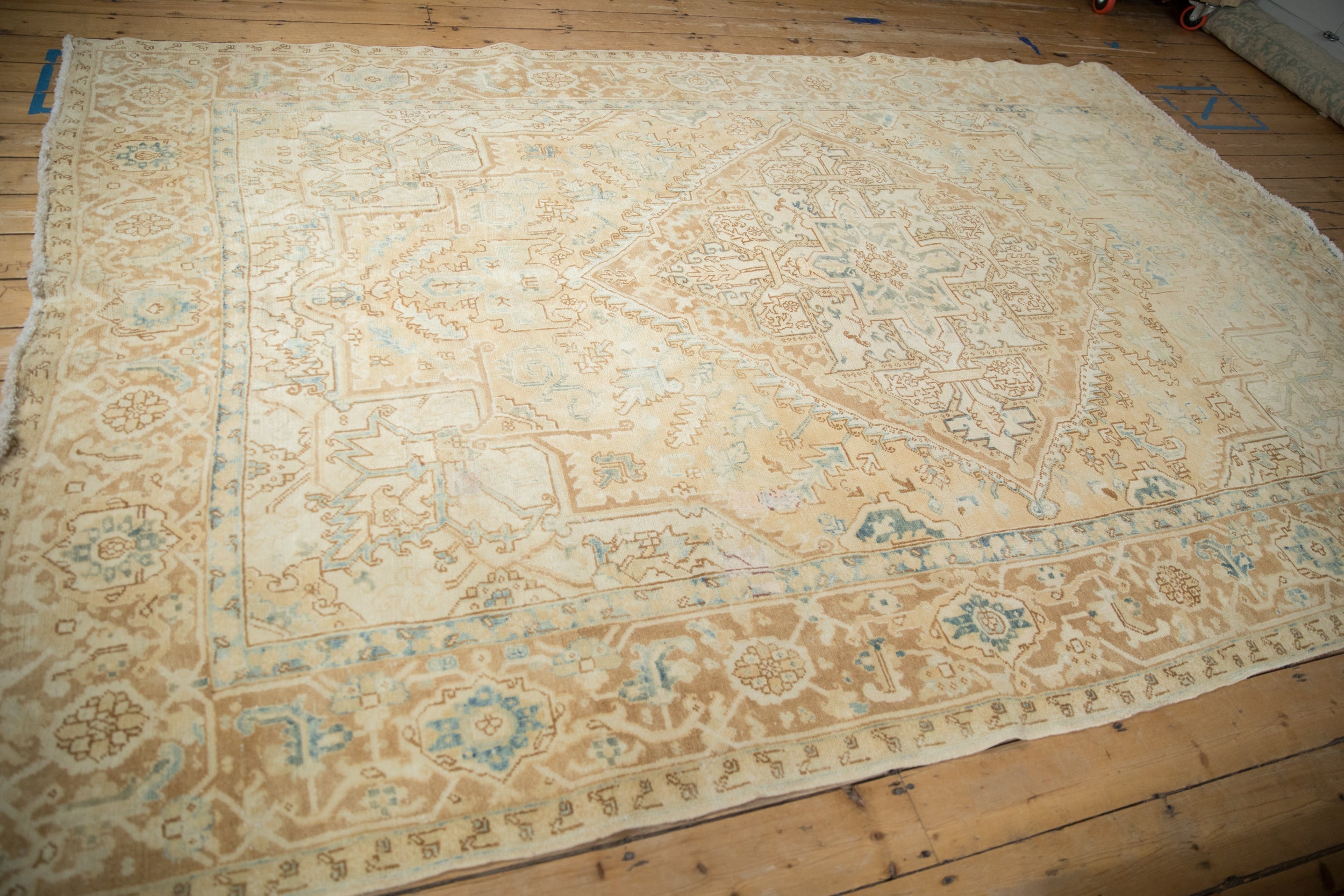 7x11 Vintage Distressed Heriz Carpet by Old New House® - product image 8 for Resin Society