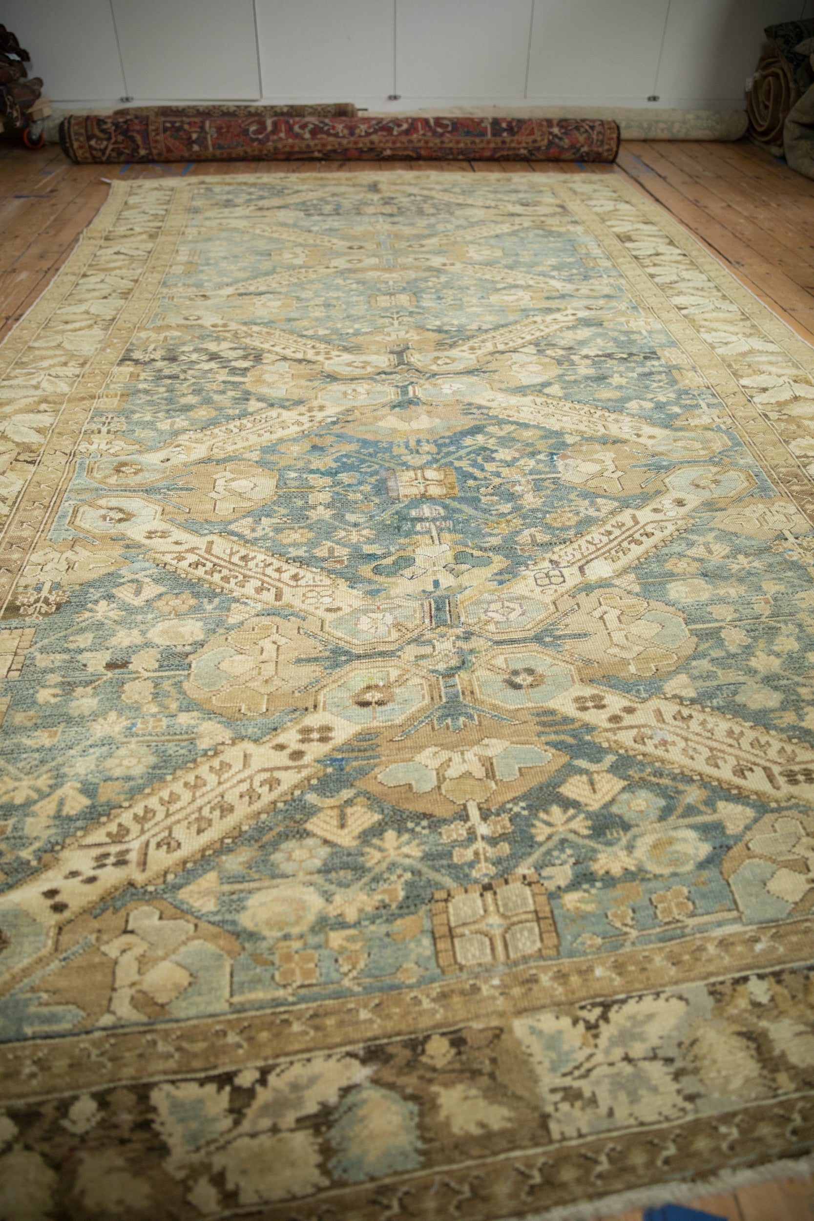 7x13 Vintage Distressed Kurdish Carpet by Old New House® - product image 5 for Resin Society