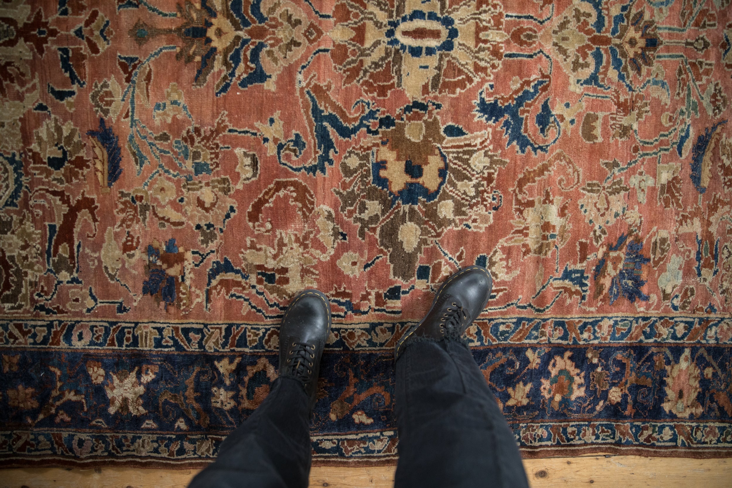 6x9.5 Antique Fine Distressed Lilihan Carpet by Old New House® - product image 2 for Resin Society