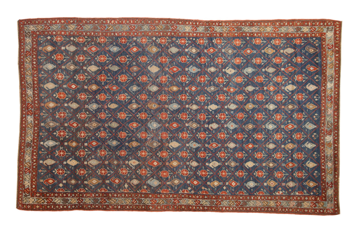 6.5x10.5 Antique Distressed Kurdish Carpet by Old New House® - main product image for Resin Society