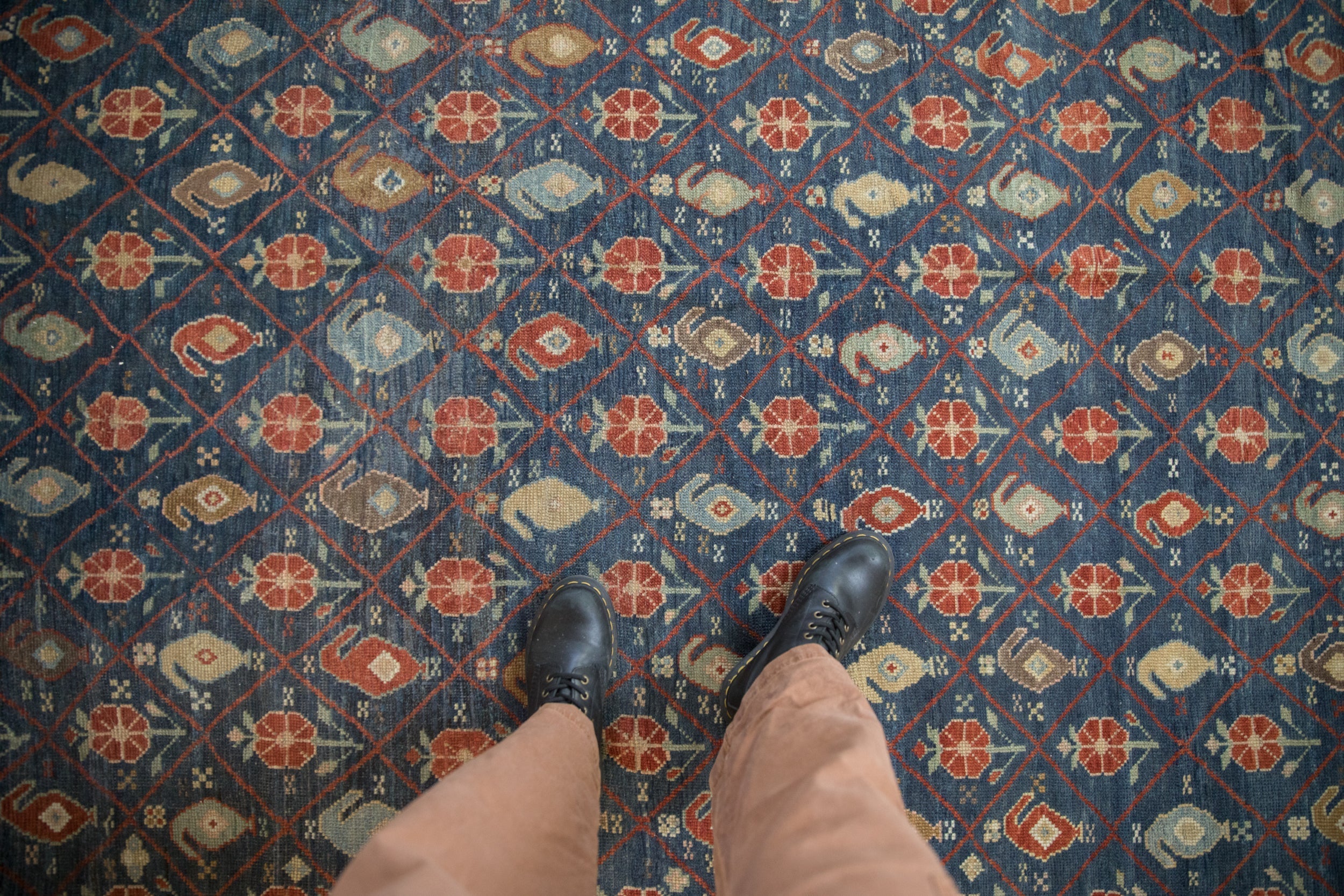 6.5x10.5 Antique Distressed Kurdish Carpet by Old New House® - product image 2 for Resin Society