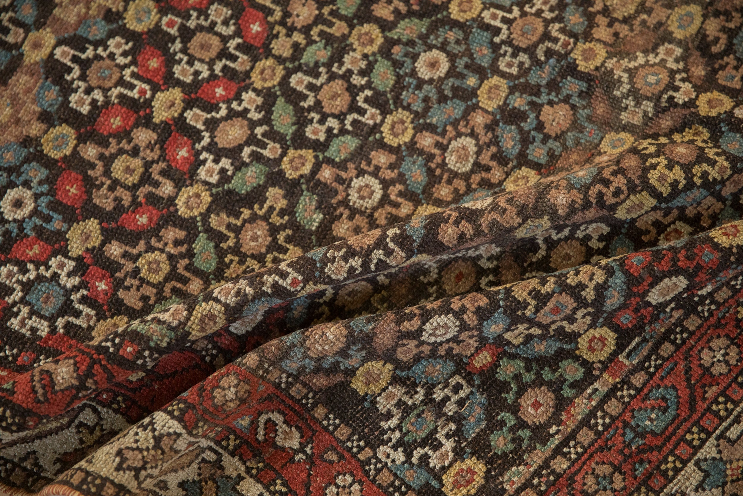 4x8.5 Antique Qashqai Rug Runner by Old New House® - product image 11 for Resin Society