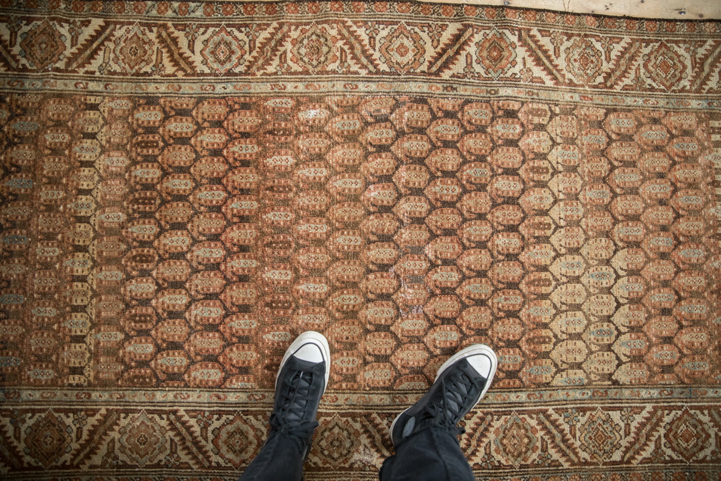 RESERVED 3.5x9.5 Vintage Distressed Hamadan Rug Runner