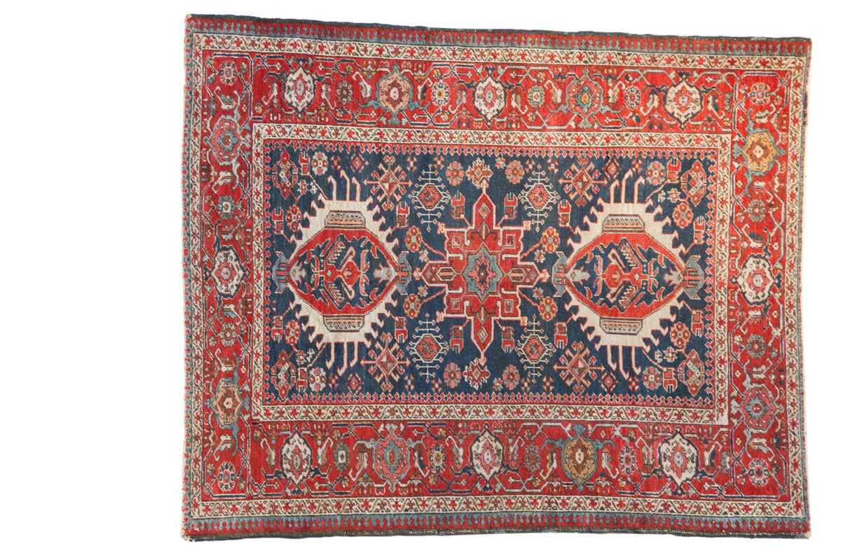 4.5x5.5 Antique Fine Karaja Square Rug by Old New House® - main product image for Resin Society