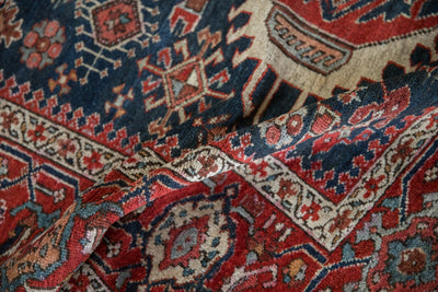 4.5x5.5 Antique Fine Karaja Square Rug by Old New House® - product image 10 for Resin Society